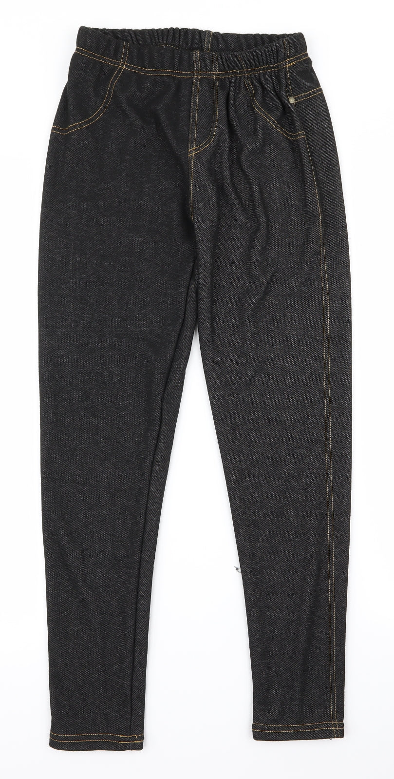 Womens UK Size M Preworn Regular Fit  Black Trousers