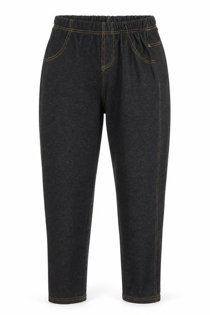 Womens UK Size M Preworn Regular Fit  Black Trousers
