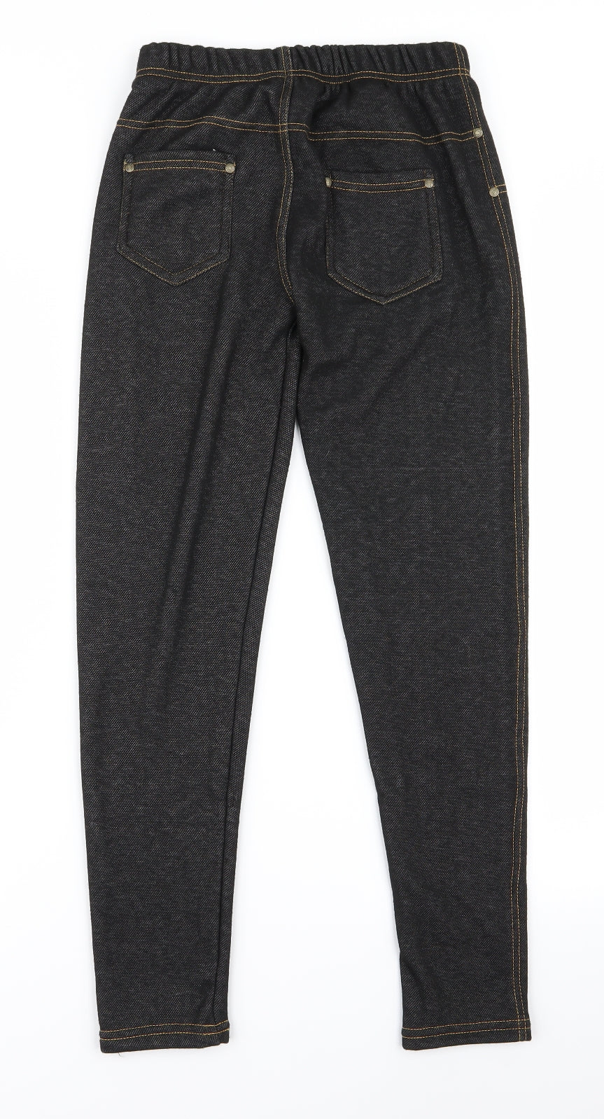 Womens UK Size M Preworn Regular Fit  Black Trousers