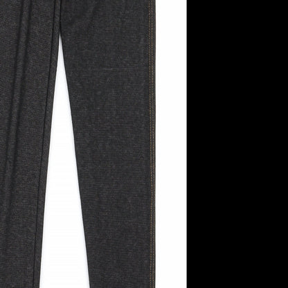 Womens UK Size M Preworn Regular Fit  Black Trousers