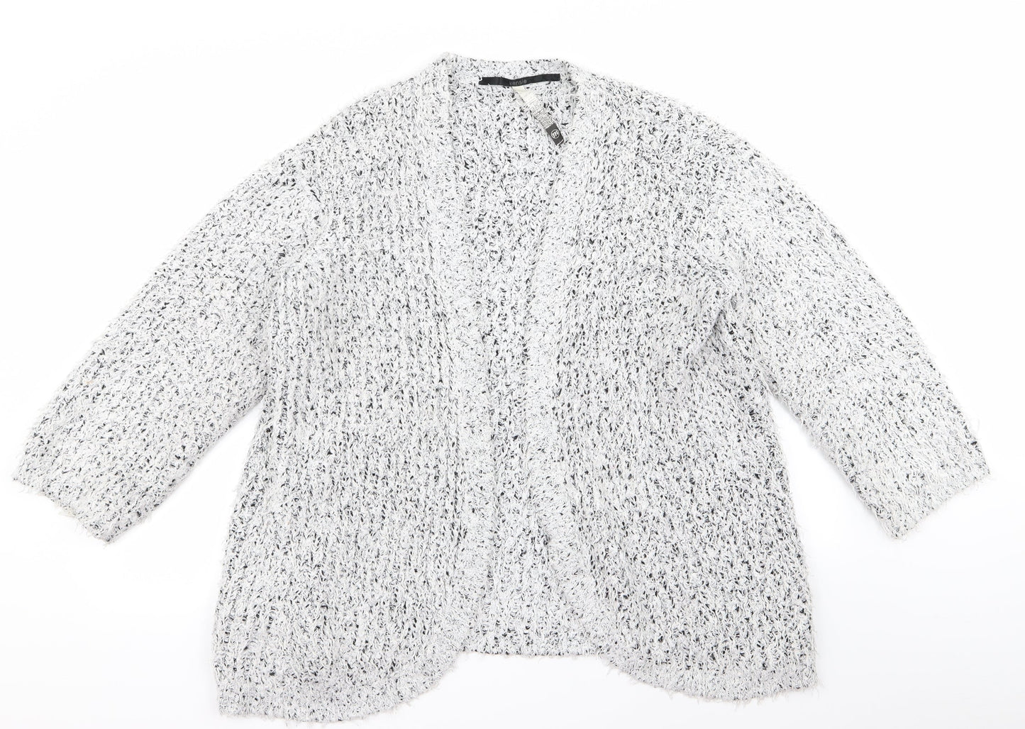 kensie Womens White   Cardigan Jumper Size M