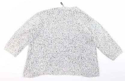 kensie Womens White   Cardigan Jumper Size M