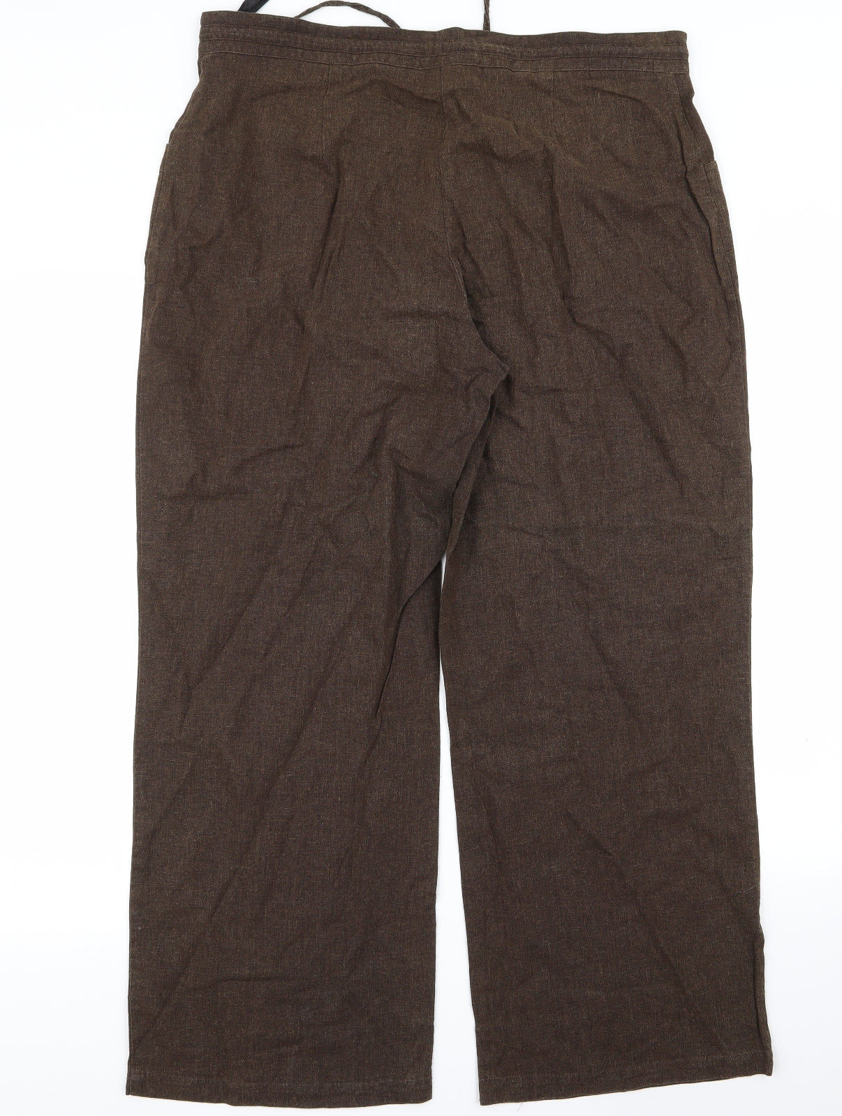 styl Womens Brown   Trousers  Size 18 L22 in