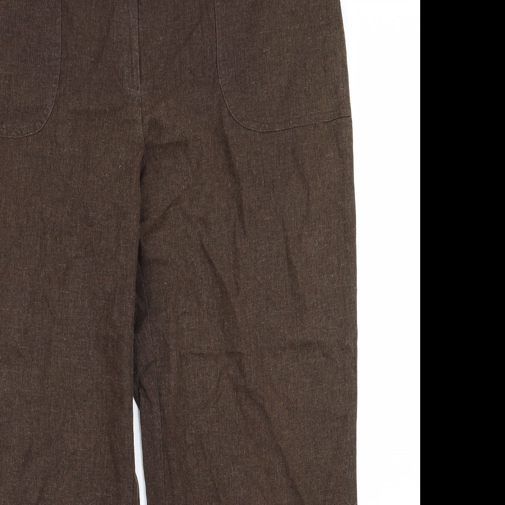 styl Womens Brown   Trousers  Size 18 L22 in