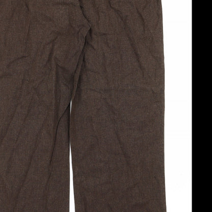 styl Womens Brown   Trousers  Size 18 L22 in