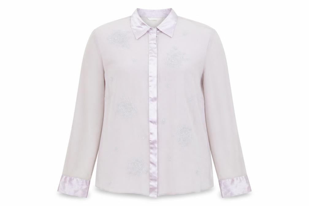 Womens UK Size 14 m&s Purple Basic Blouse