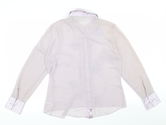 m&s Womens Purple   Basic Blouse Size 14