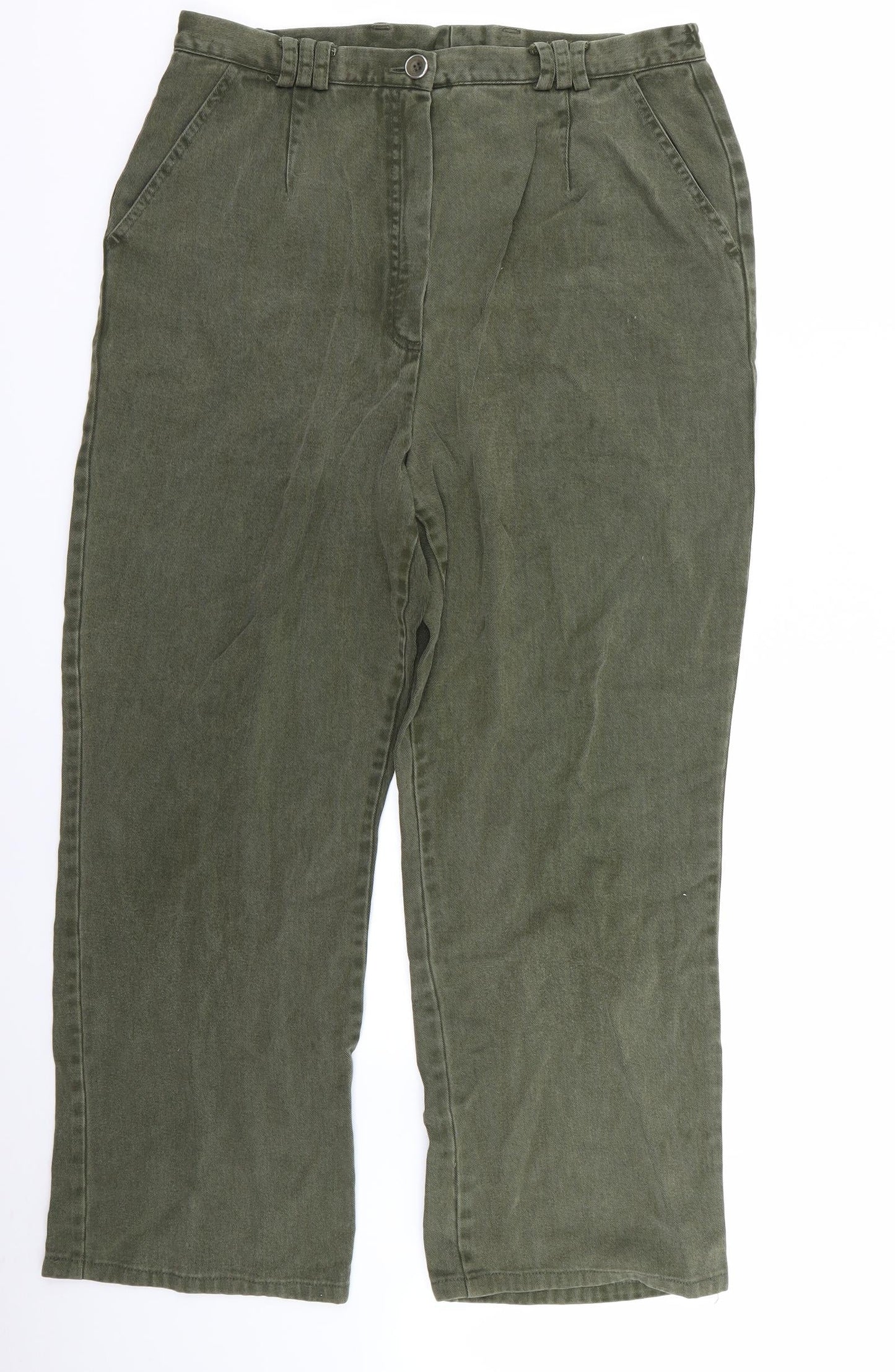 Polar Womens Green   Trousers  Size 16 L27 in - v