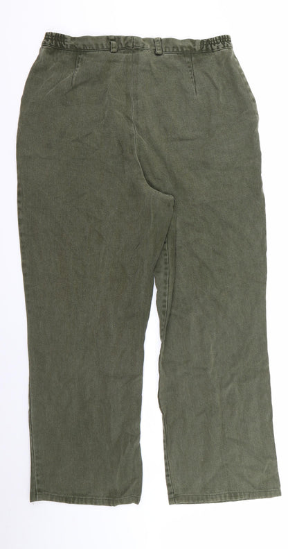 Polar Womens Green   Trousers  Size 16 L27 in - v