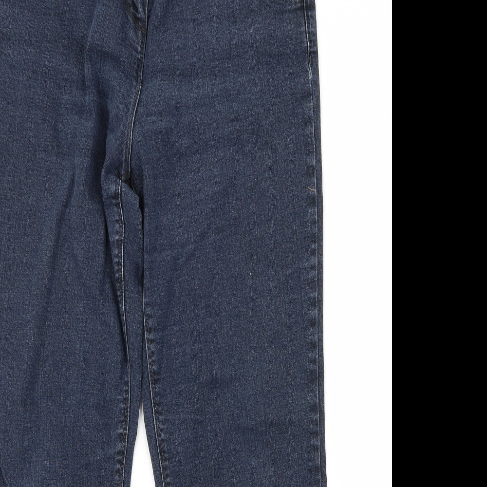 Womens UK Size 32 Preworn Regular Fit Bootcut Blue Jeans