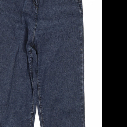 Womens UK Size 32 Preworn Regular Fit Bootcut Blue Jeans