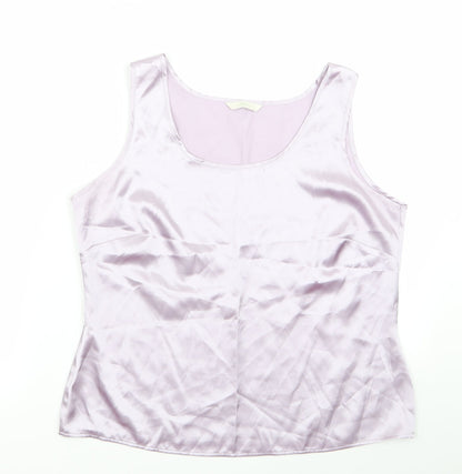 m&s Womens Purple   Tunic Blouse Size 14