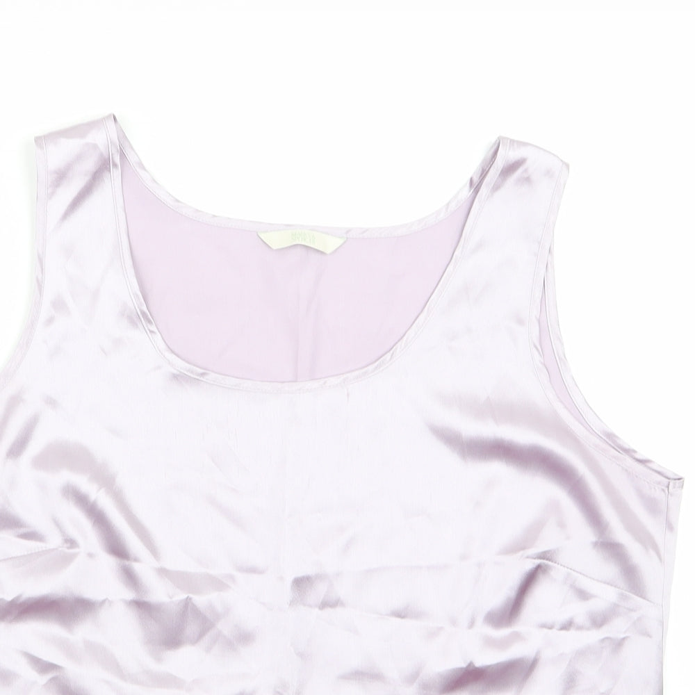 m&s Womens Purple   Tunic Blouse Size 14