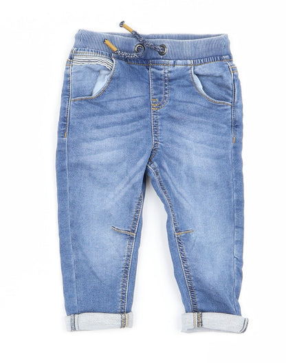 fred and flo Girls Blue   Bootcut Jeans Size 9 Months