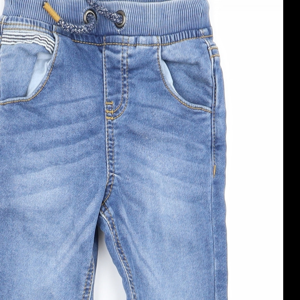 fred and flo Girls Blue   Bootcut Jeans Size 9 Months