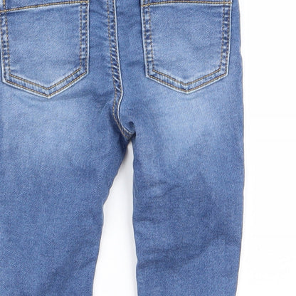 fred and flo Girls Blue   Bootcut Jeans Size 9 Months