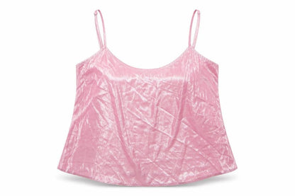 Womens UK Size S ASOS Pink Cropped Blouse
