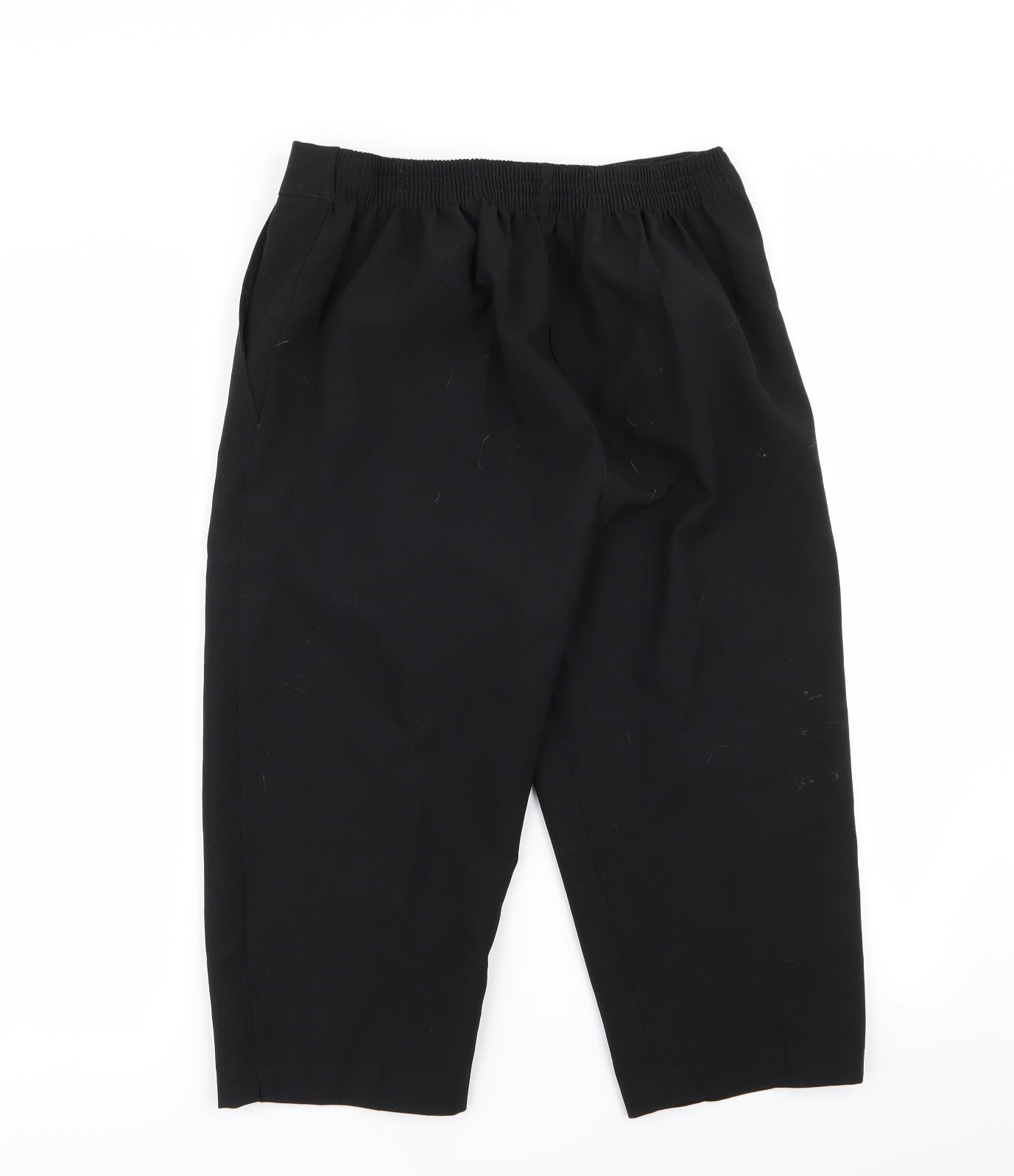 Womens UK Size 12 Preworn Regular Fit  Black Trousers