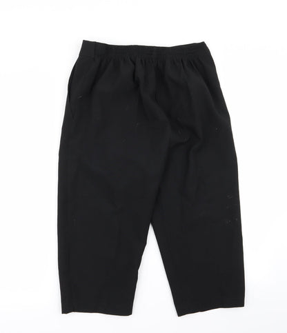 Womens UK Size 12 Preworn Regular Fit  Black Trousers