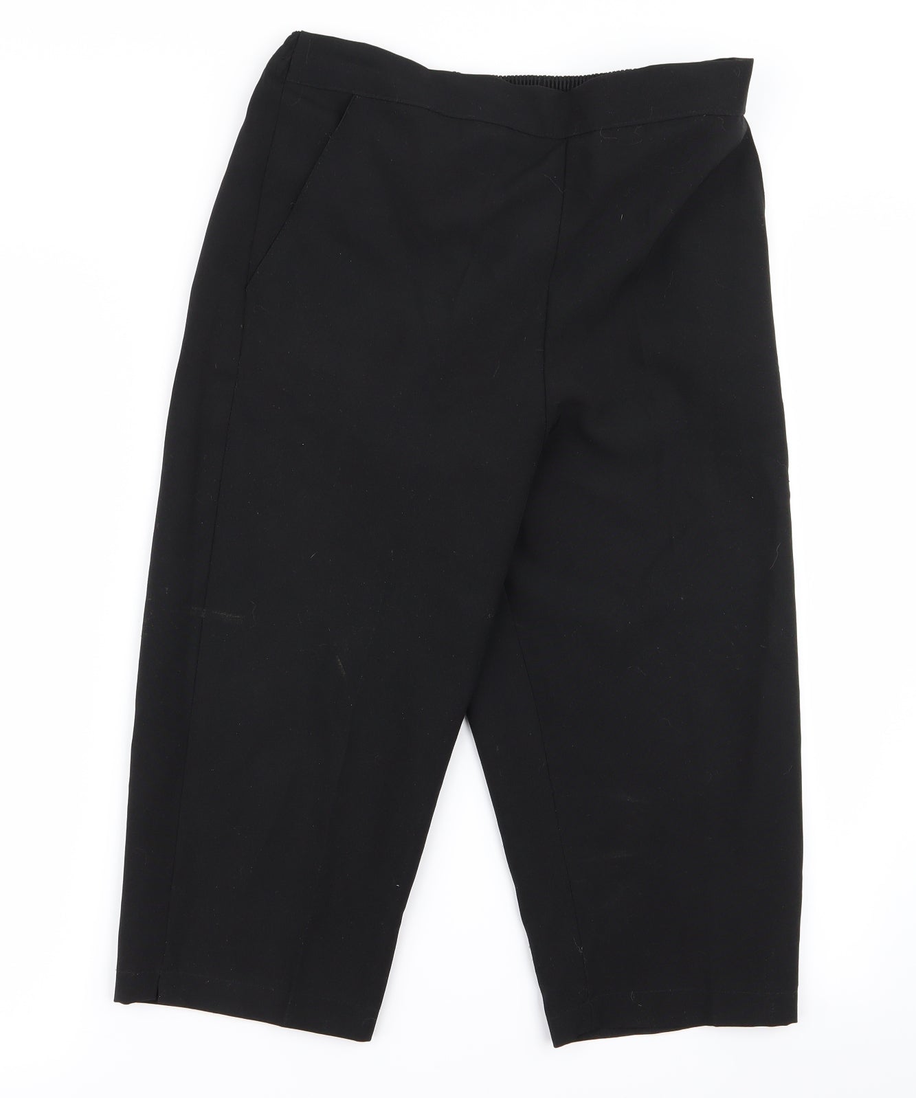 Womens UK Size 12 Preworn Regular Fit  Black Trousers