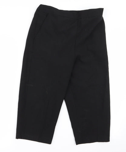 Womens UK Size 12 Preworn Regular Fit  Black Trousers