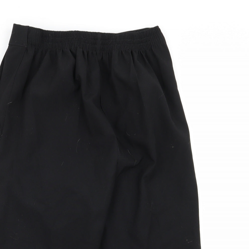 Womens UK Size 12 Preworn Regular Fit  Black Trousers