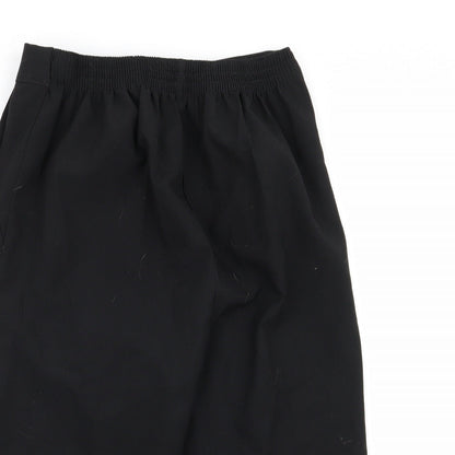 Womens UK Size 12 Preworn Regular Fit  Black Trousers