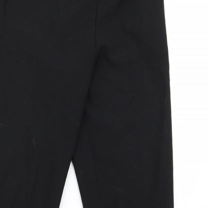 Womens UK Size 12 Preworn Regular Fit  Black Trousers