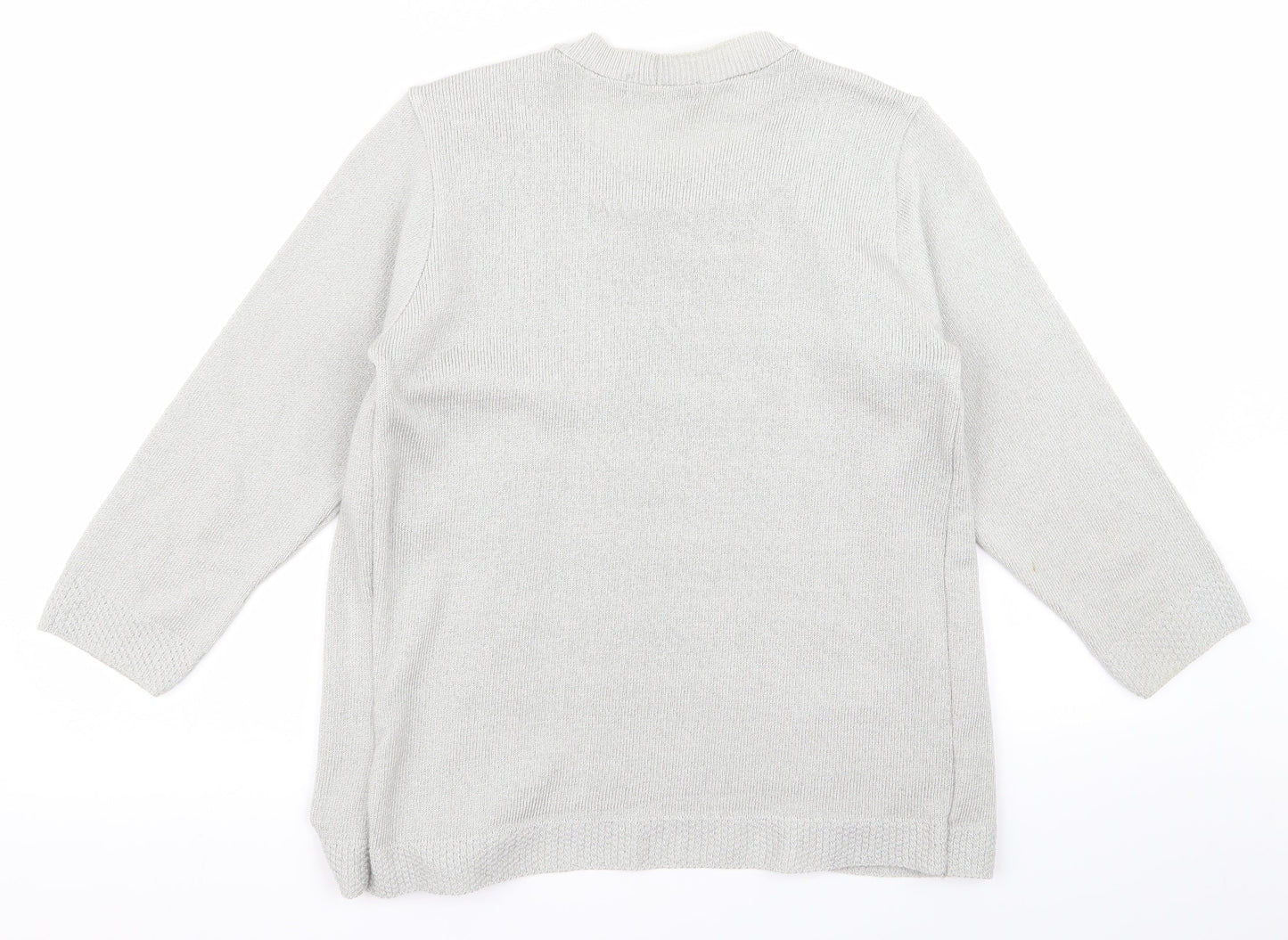 alexara Womens Grey   Cardigan Jumper Size S
