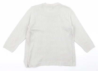 alexara Womens Grey   Cardigan Jumper Size S