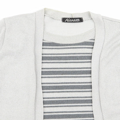 alexara Womens Grey   Cardigan Jumper Size S