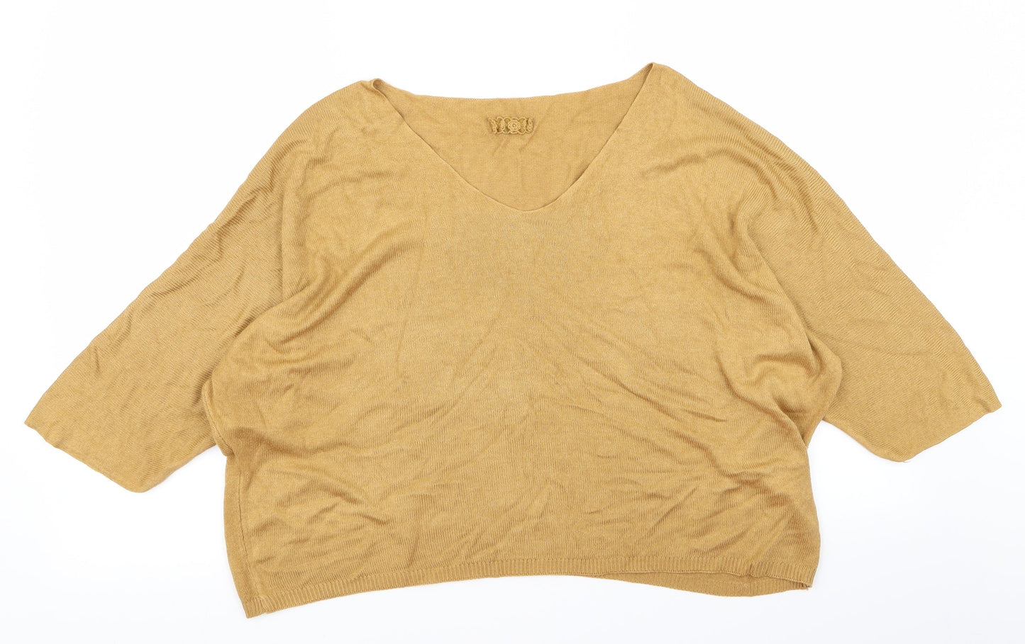 Preworn Womens Yellow   Cardigan Jumper Size M