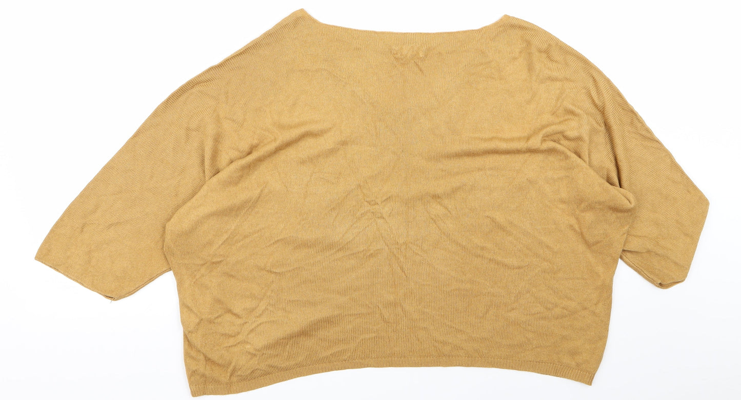 Preworn Womens Yellow   Cardigan Jumper Size M