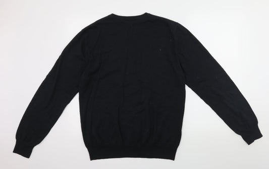 Divided Womens Black   Pullover Jumper Size L