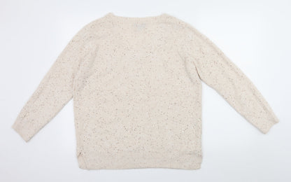 Peakocks Womens Beige   Pullover Jumper Size M