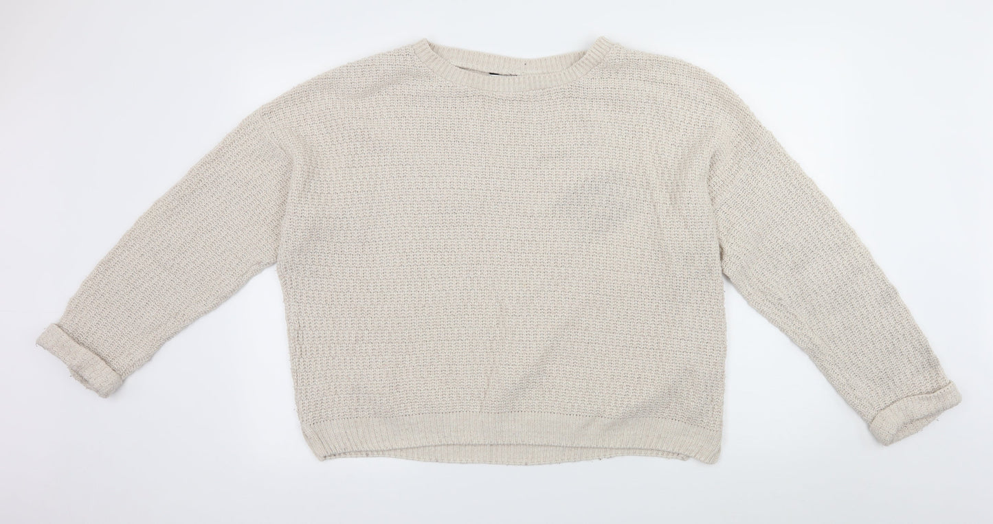 New Look Womens Beige   Pullover Jumper Size 18