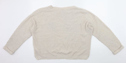 New Look Womens Beige   Pullover Jumper Size 18