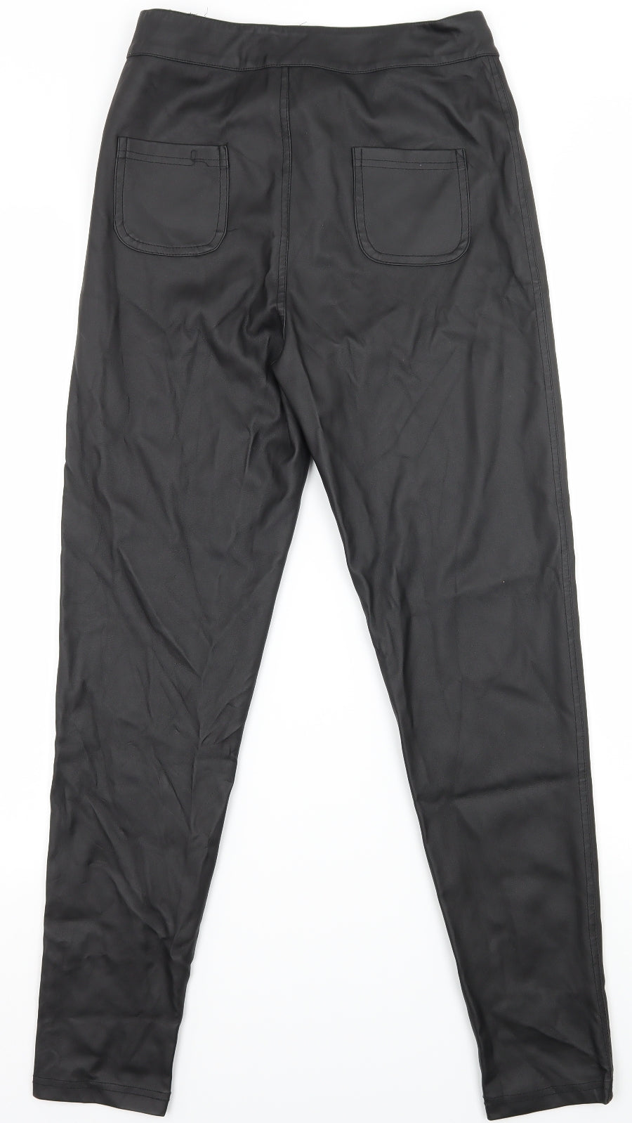 Womens UK Size 8 PRETTYLITTLETHING Regular Fit  Black Trousers