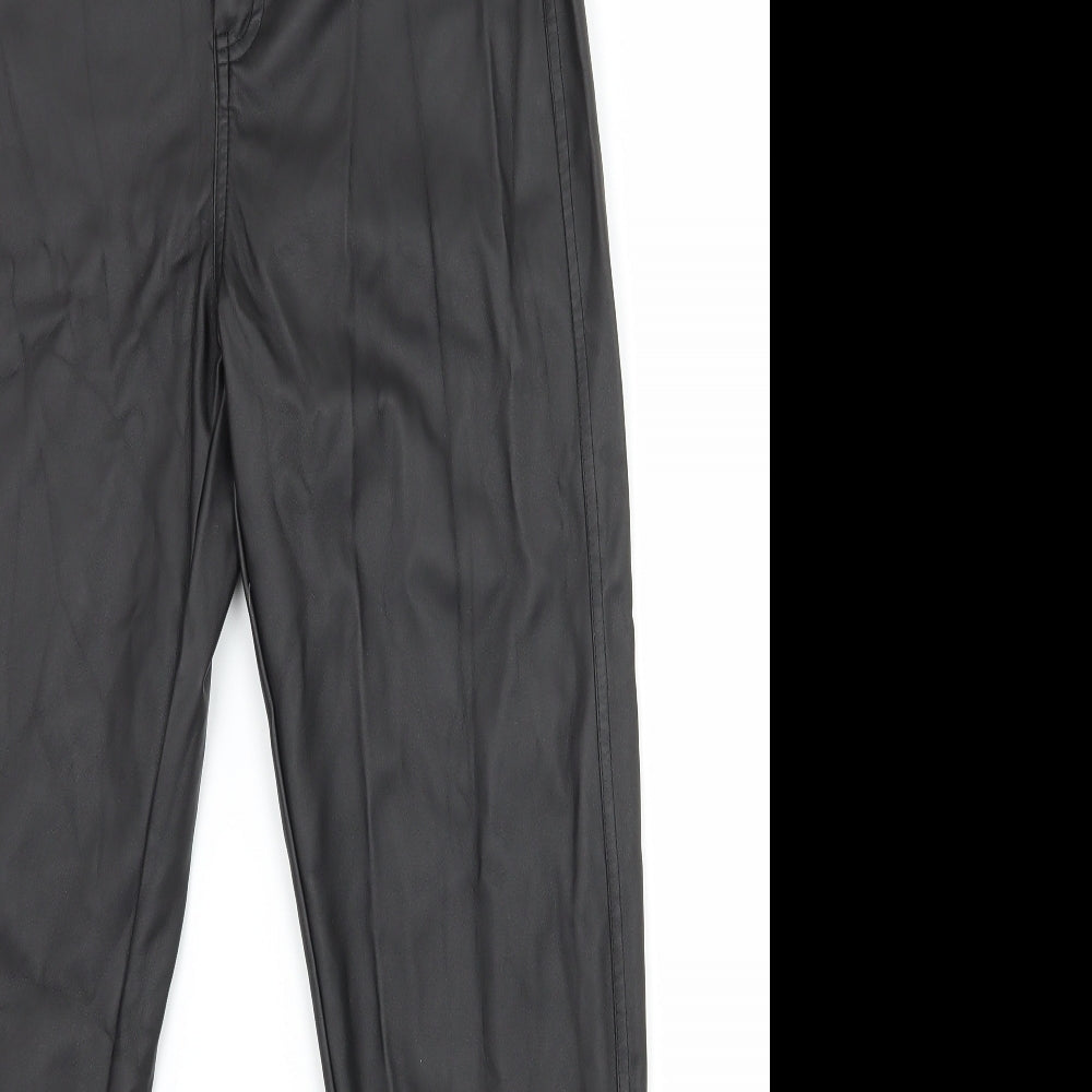 Womens UK Size 8 PRETTYLITTLETHING Regular Fit  Black Trousers