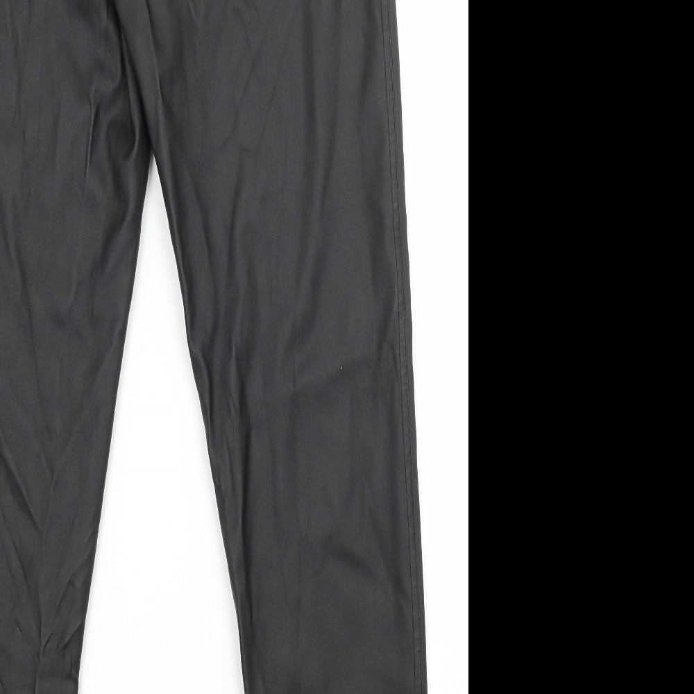 Womens UK Size 8 PRETTYLITTLETHING Regular Fit  Black Trousers