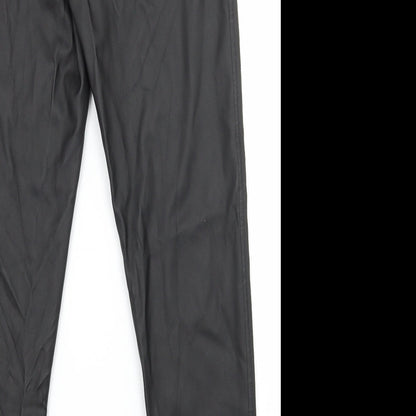 Womens UK Size 8 PRETTYLITTLETHING Regular Fit  Black Trousers
