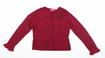 Edina Womens Red   Basic Blouse Size L