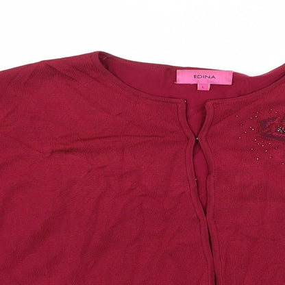 Edina Womens Red   Basic Blouse Size L