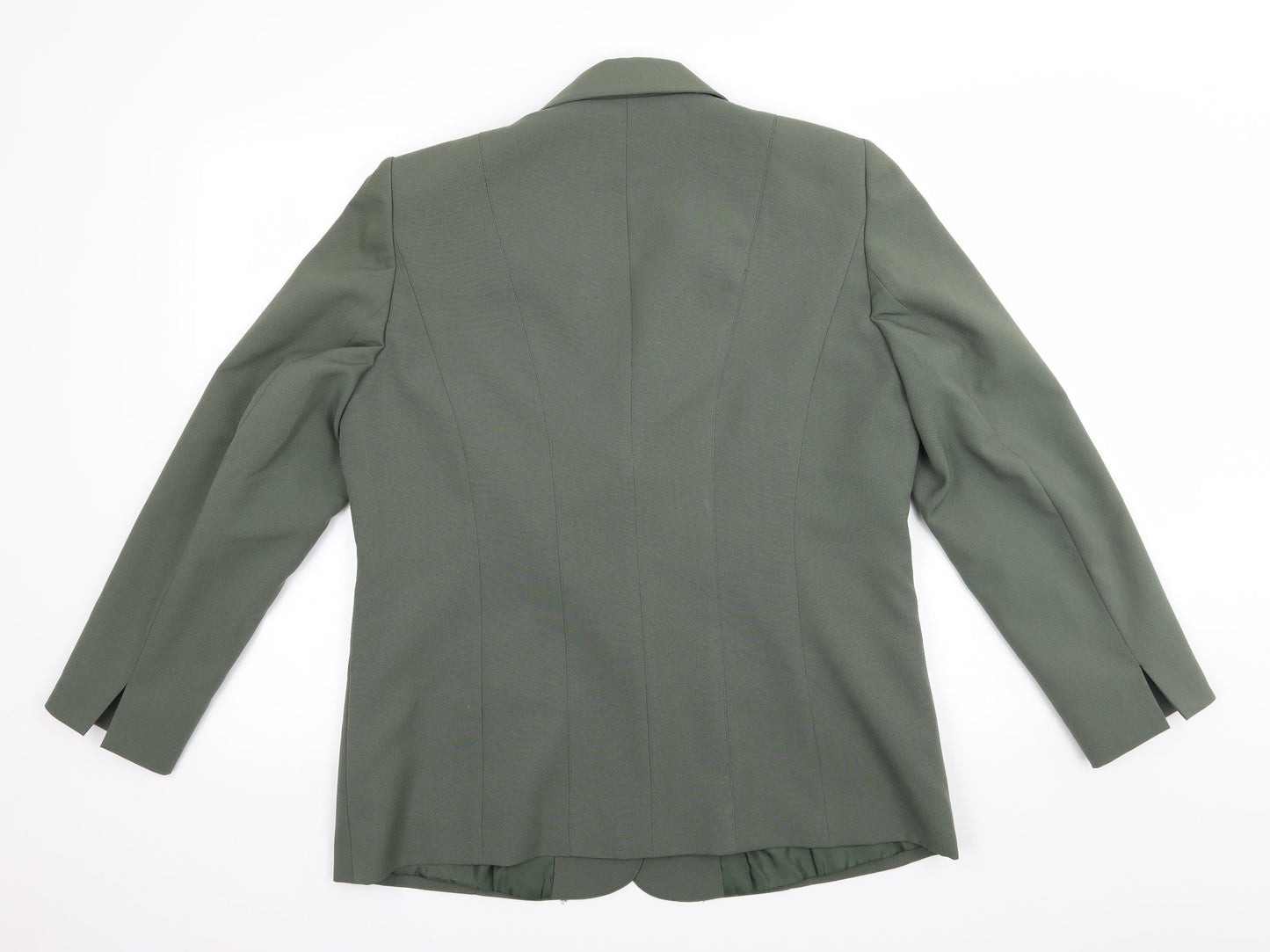 Classics Womens Green   Jacket Suit Jacket Size 16