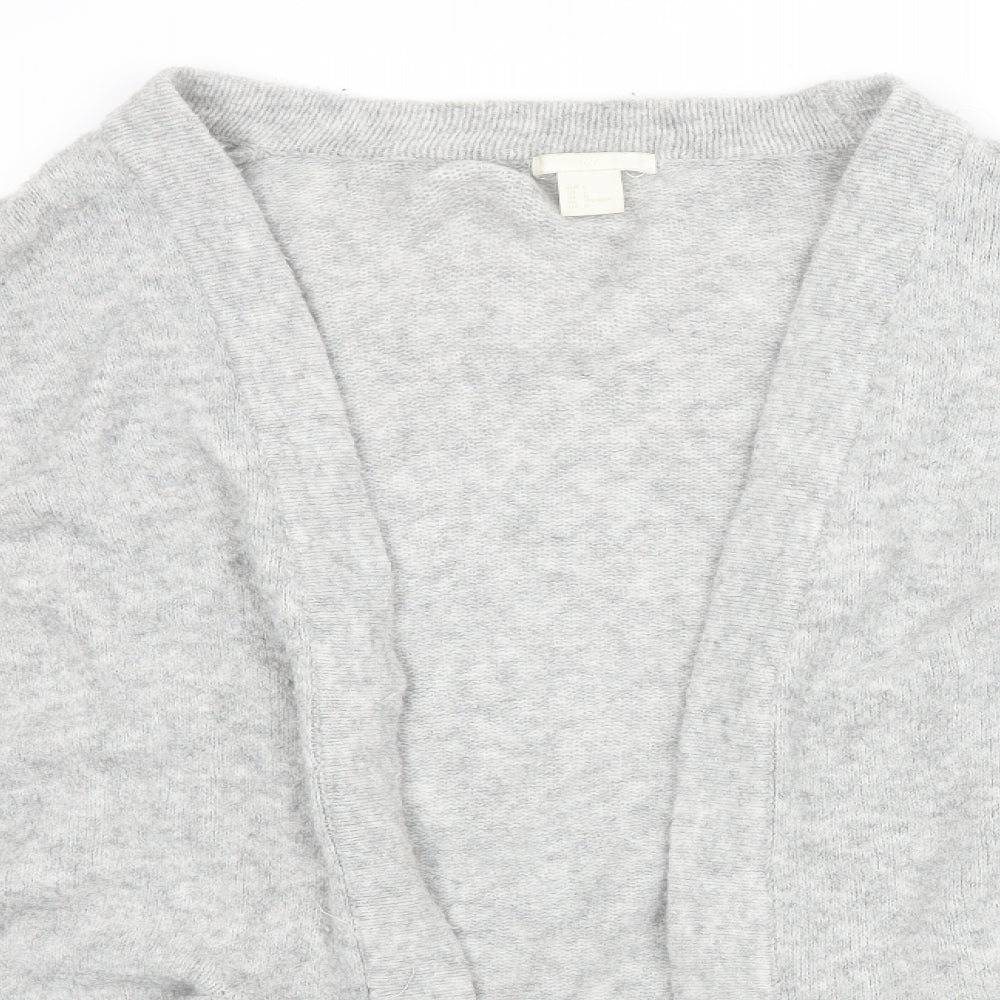 H&M Womens Grey   Cardigan Jumper Size L