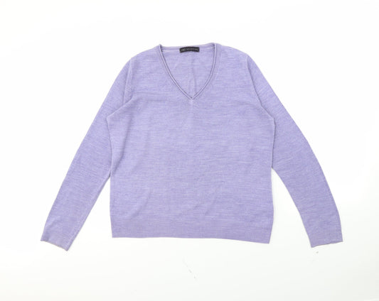 Marks & Spencer Womens Purple   Pullover Jumper Size 12