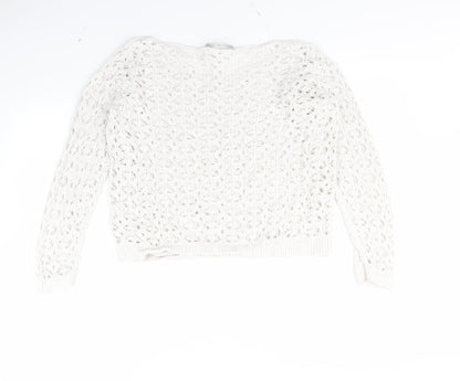 George Womens White   Pullover Jumper Size 14