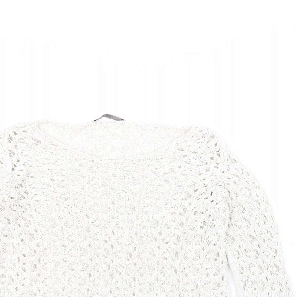George Womens White   Pullover Jumper Size 14