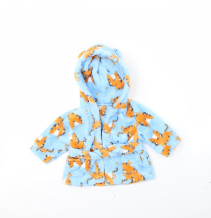 Preworn Boys Blue Spotted  Cami Robe Size 3-6 Months  - Tiger Print