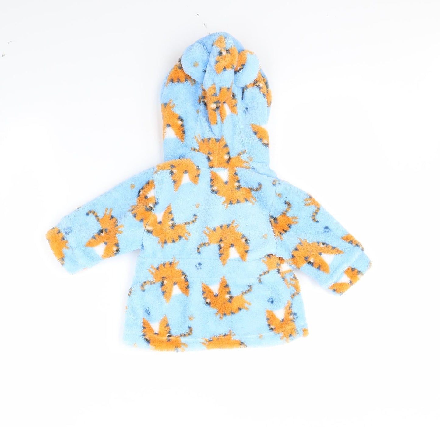Preworn Boys Blue Spotted  Cami Robe Size 3-6 Months  - Tiger Print